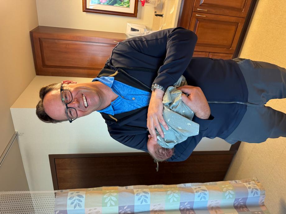 Neil with baby